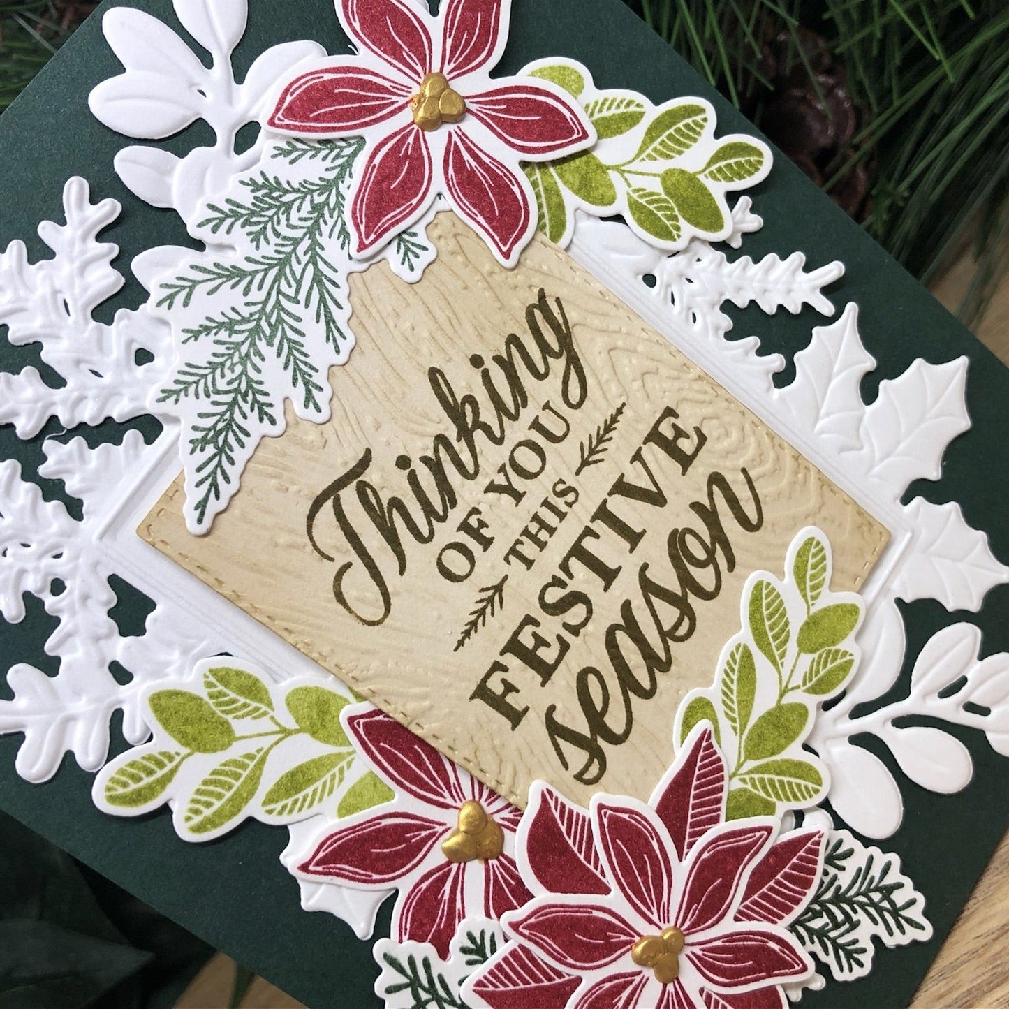 Festive Season Handmade Christmas Card