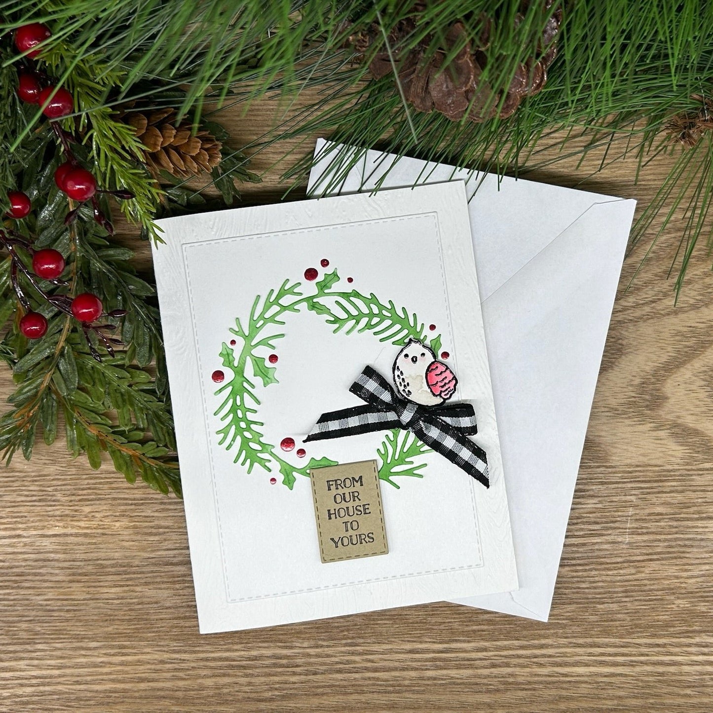 From Our House to Yours Handmade Christmas Card