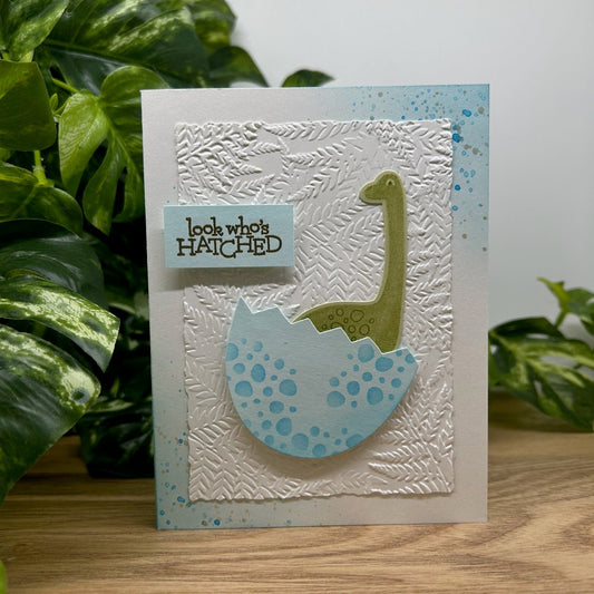 Baby Dino Handmade Card