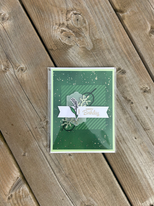 Birth Month Flower Handmade Card