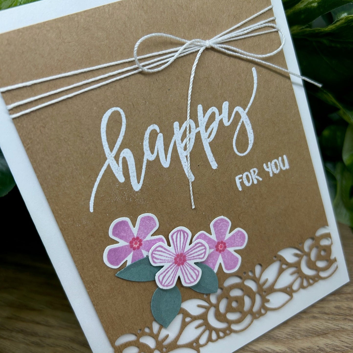 Happy for You Handmade Card