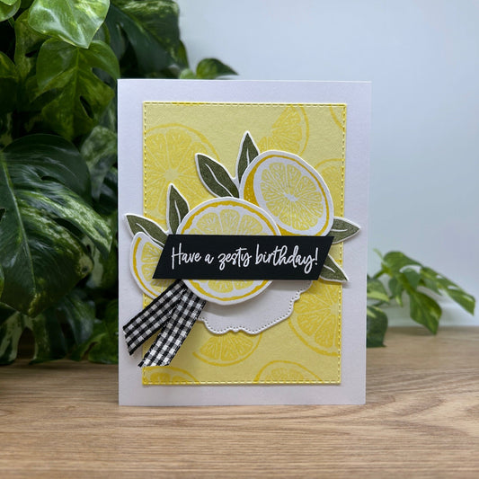 Zesty Lemon Birthday Card
