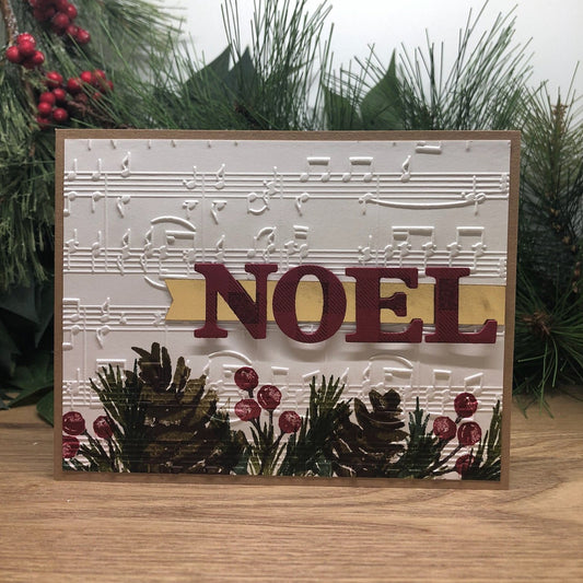 Noel Handmade Christmas Card