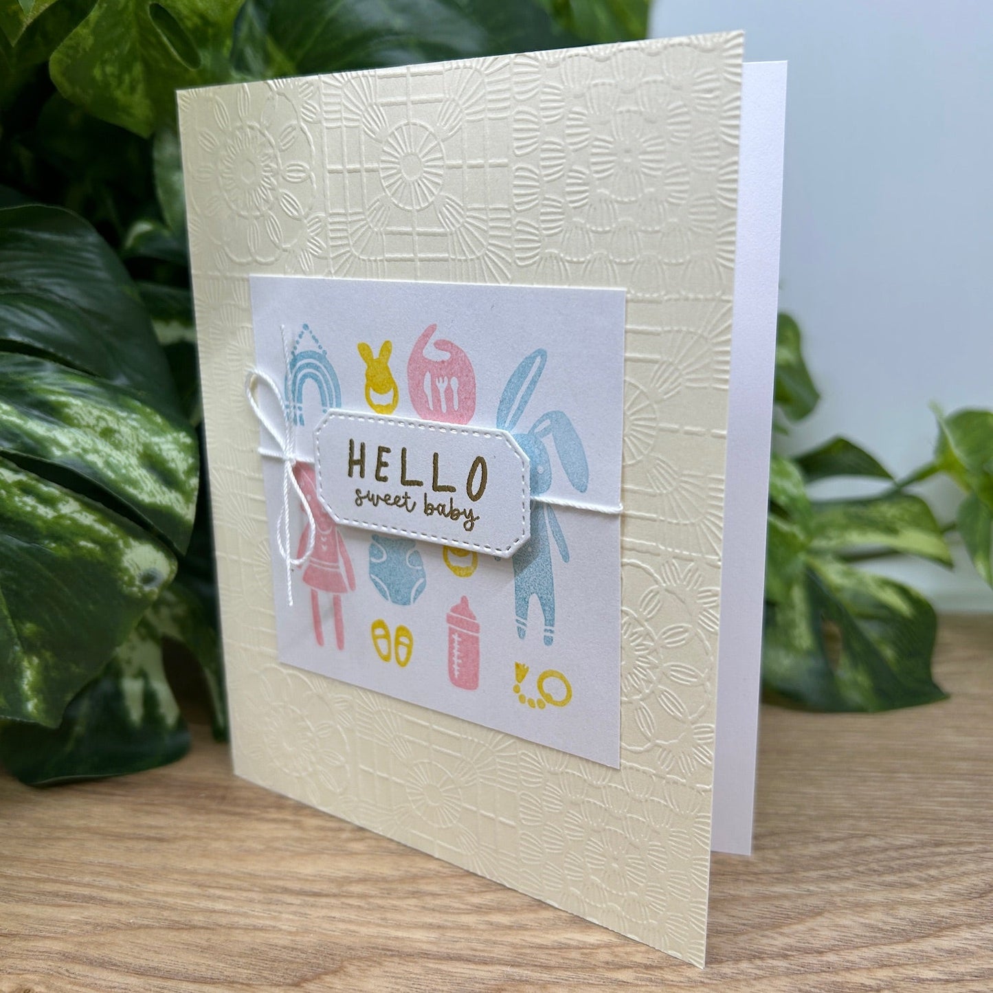 Hello Sweet Baby Handmade Card