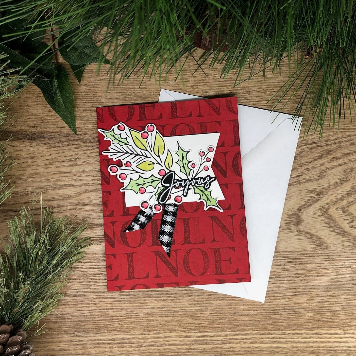 Joyous Noel Handmade Christmas Card