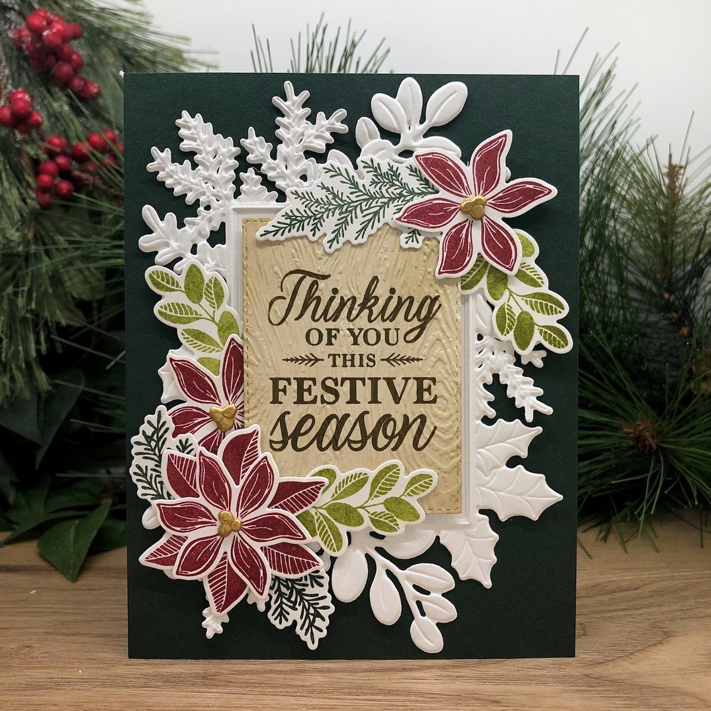 Festive Season Handmade Christmas Card