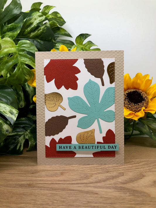 Fall Leaves Handmade Card