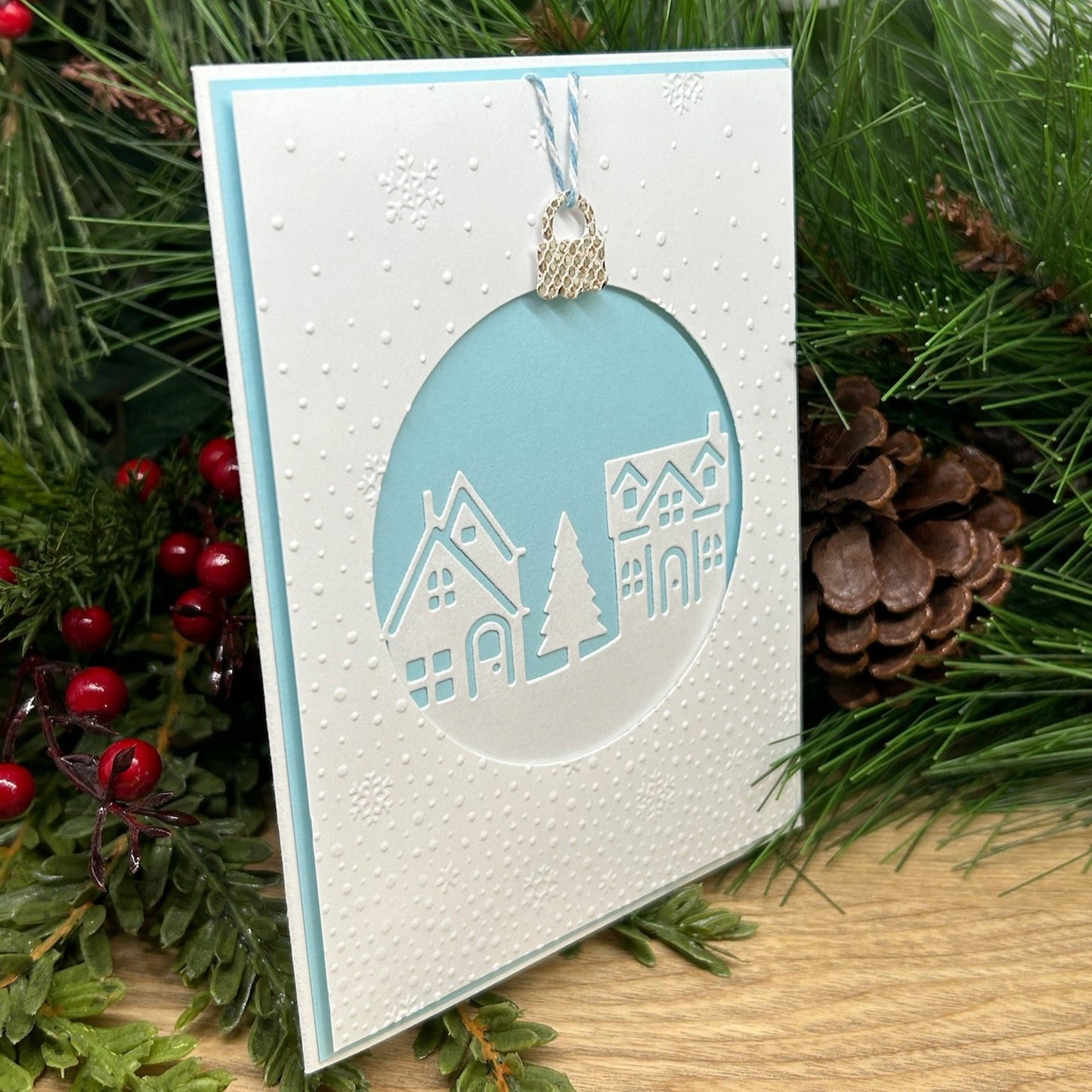 Tiny Town Handemade Christmas Card