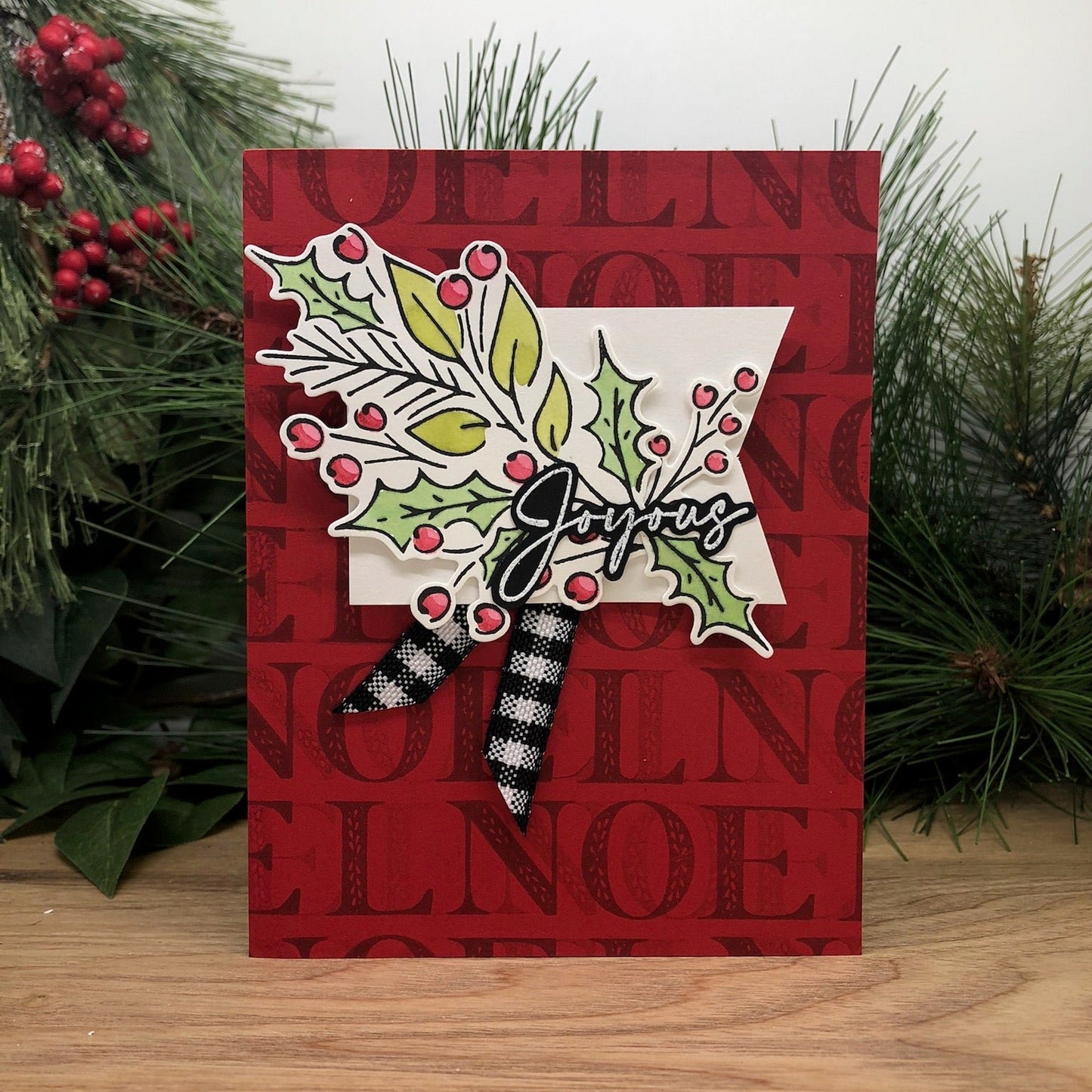 Joyous Noel Handmade Christmas Card