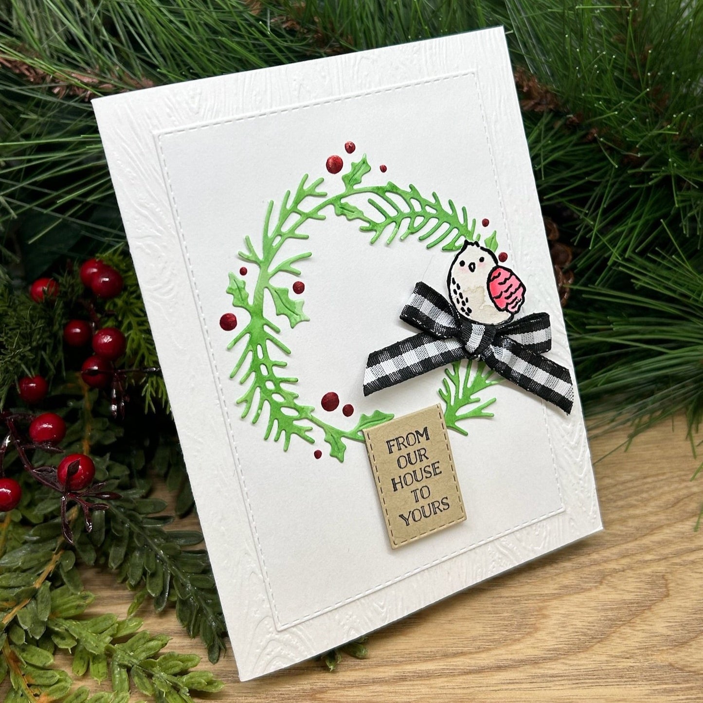 From Our House to Yours Handmade Christmas Card