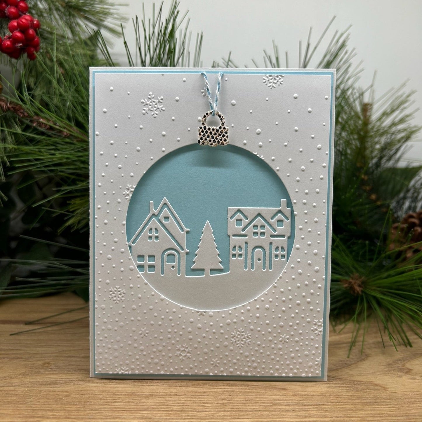 Tiny Town Handemade Christmas Card