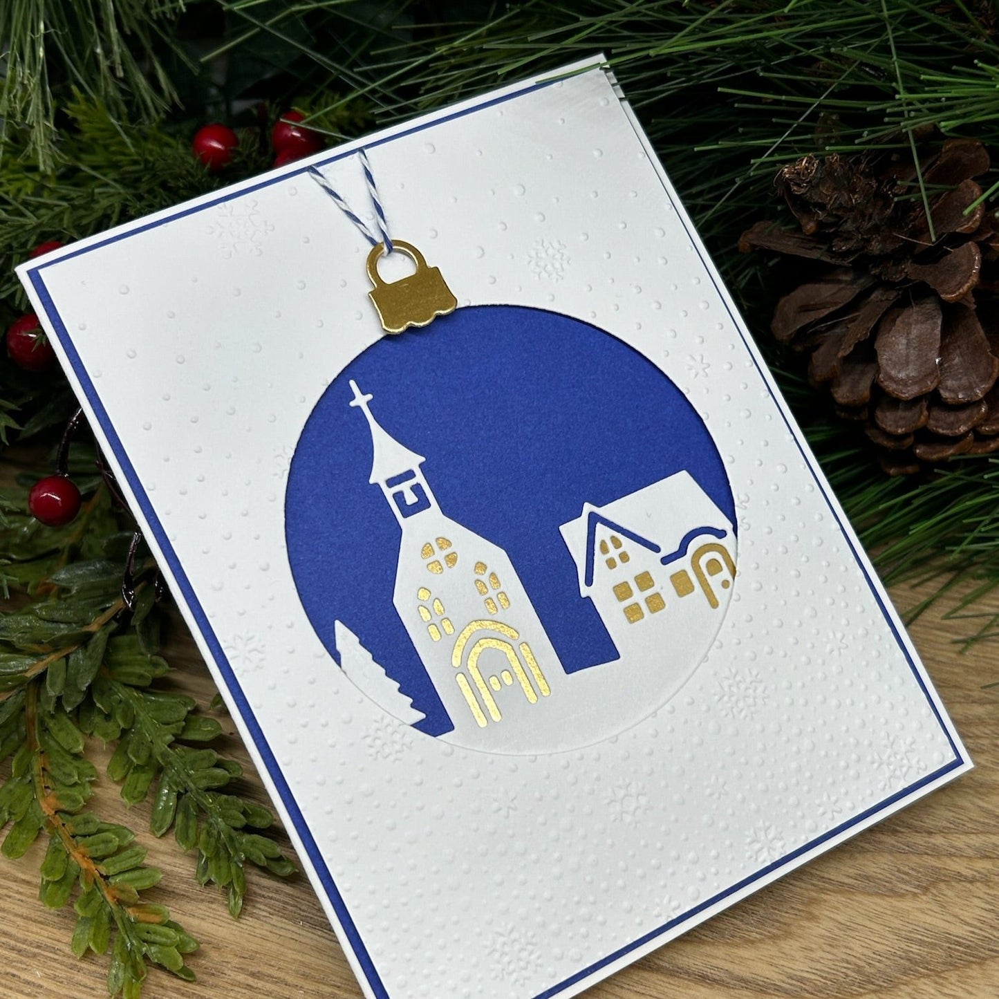 Tiny Town Handemade Christmas Card
