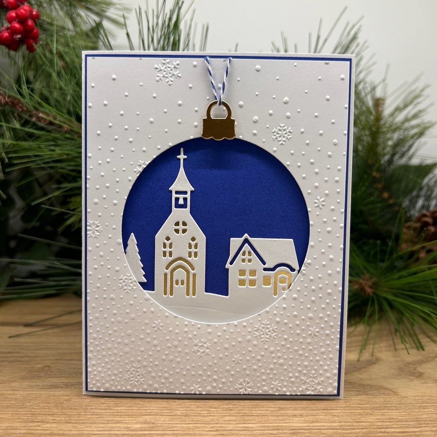 Tiny Town Handemade Christmas Card