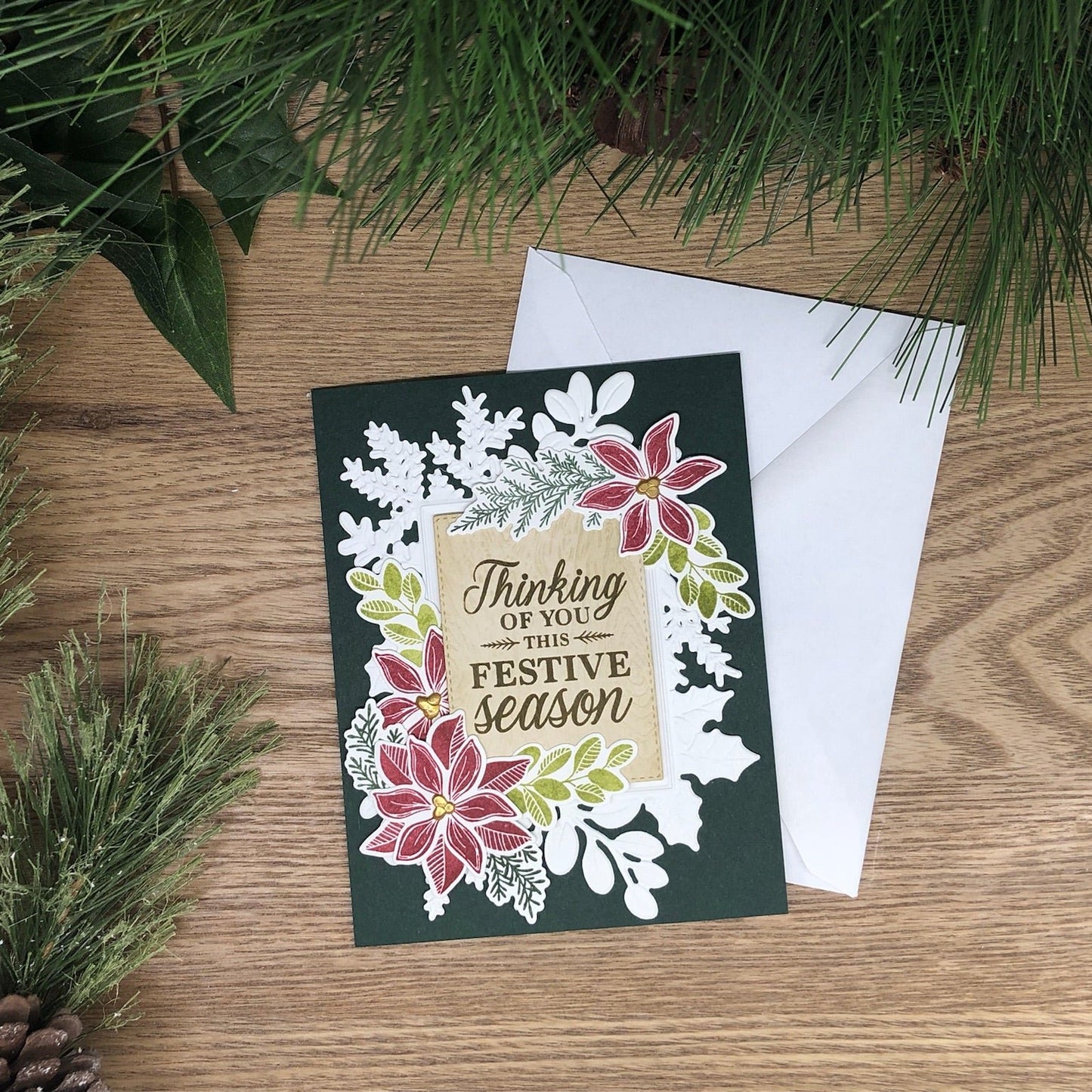Festive Season Handmade Christmas Card