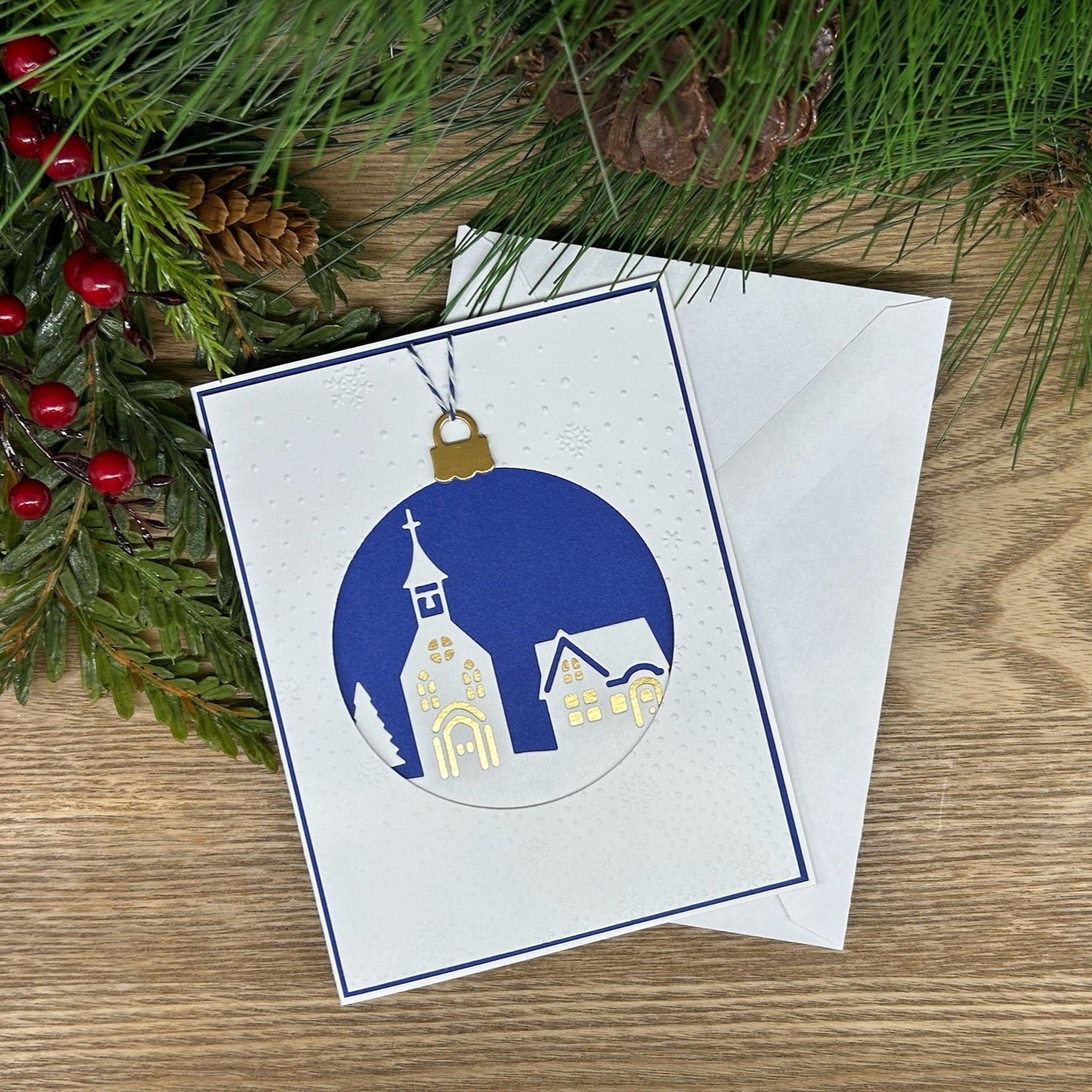 Tiny Town Handemade Christmas Card