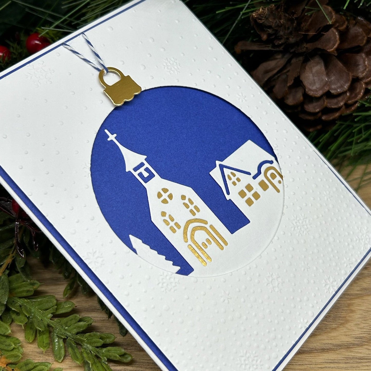 Tiny Town Handemade Christmas Card