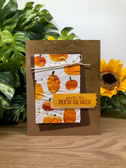 Pick of the Patch Handmade Card