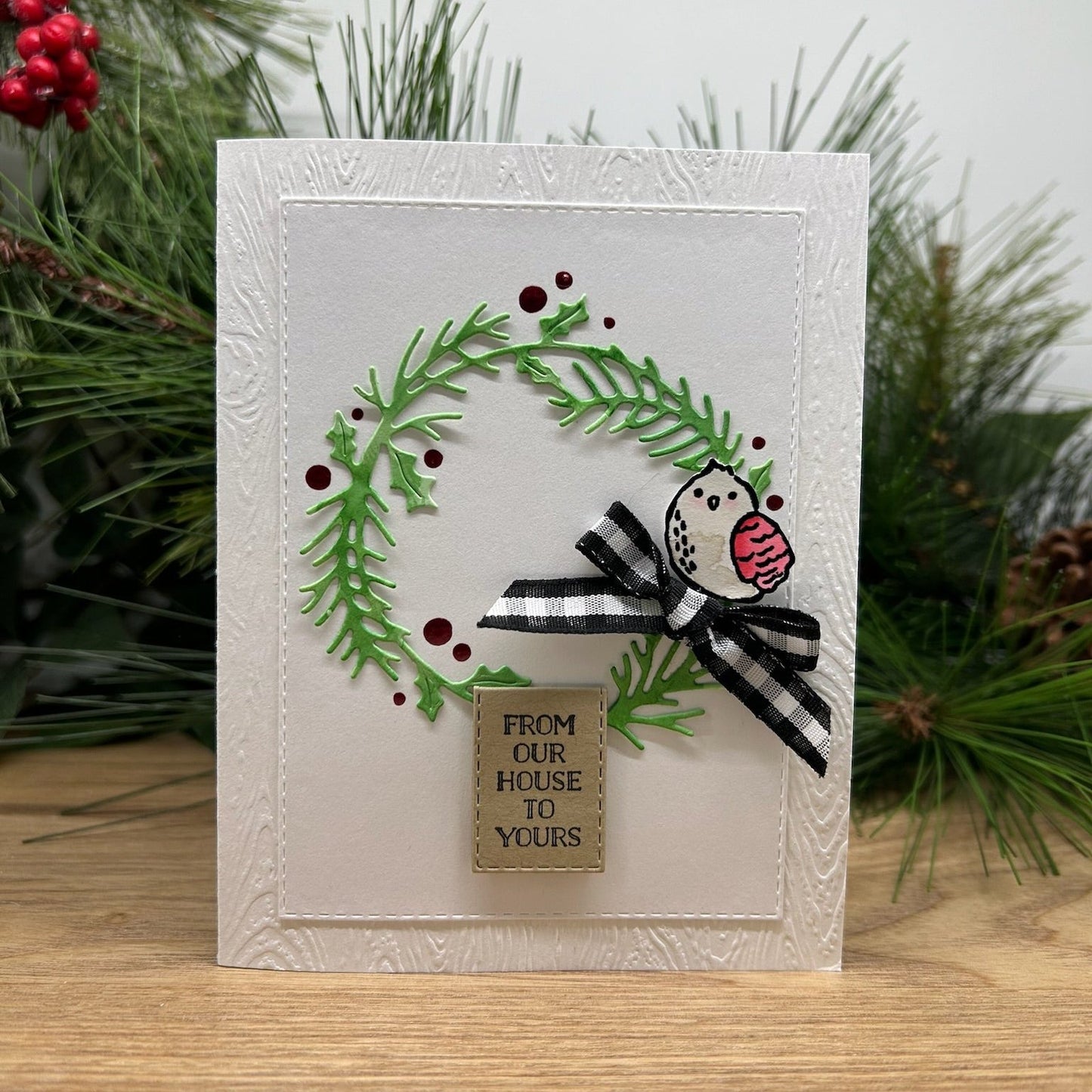 From Our House to Yours Handmade Christmas Card