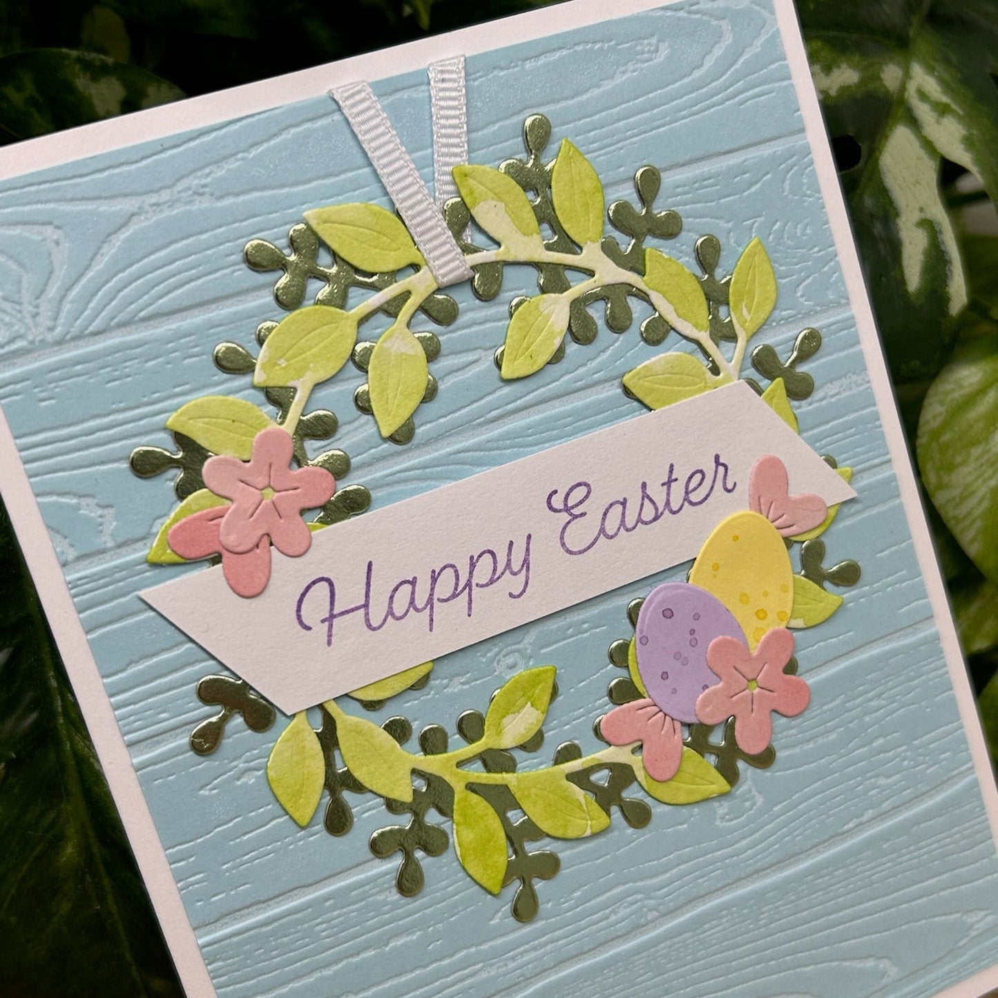 Easter Wreath Handmade Card