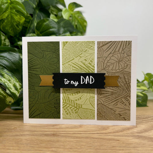 To My Dad Handmade Card