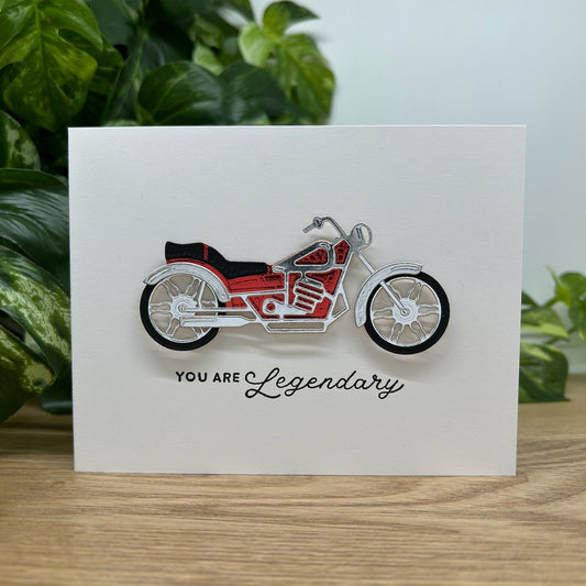 Legendary Motorcycle Handmade Card