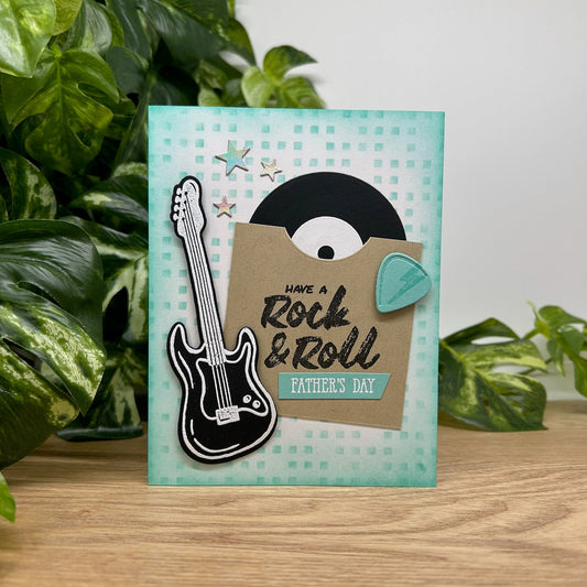 Rock & Roll Father's Day Handmade Card
