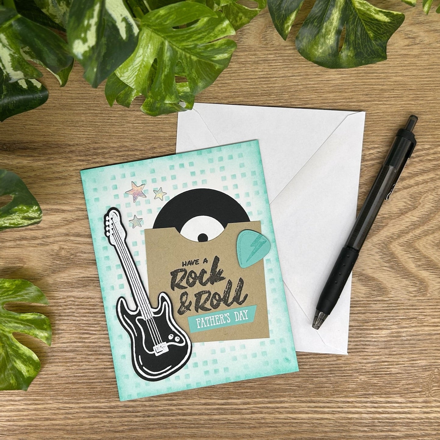 Rock & Roll Father's Day Handmade Card