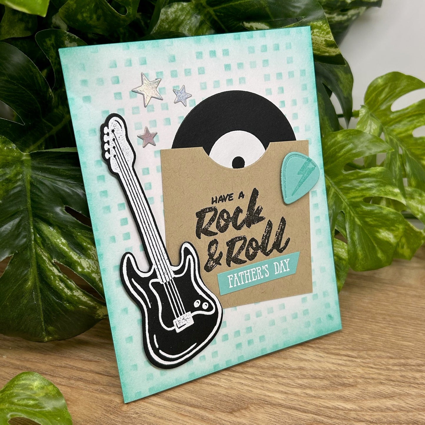 Rock & Roll Father's Day Handmade Card