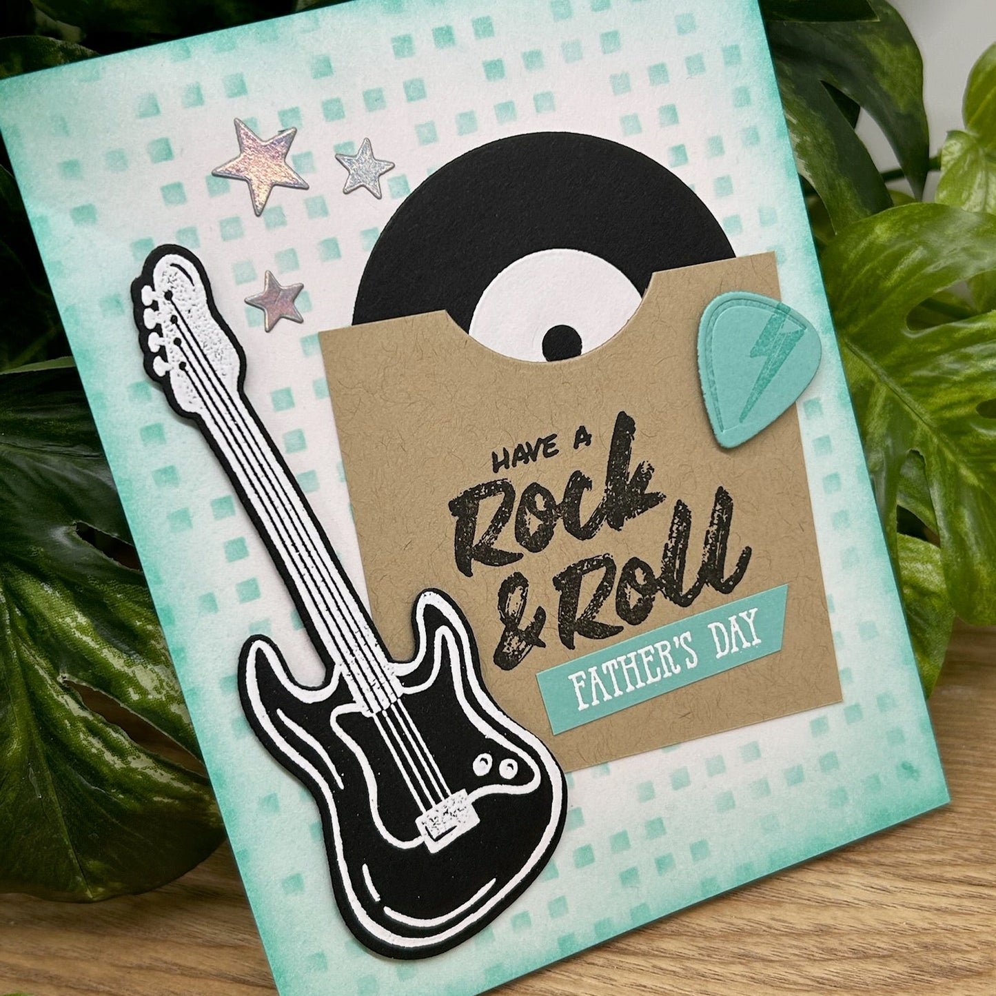Rock & Roll Father's Day Handmade Card